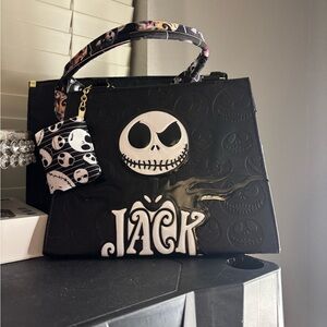 Jack Skellington Black Handbag